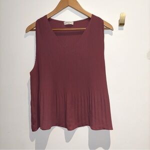 Aritzia Babaton Damien Pleated Blouse